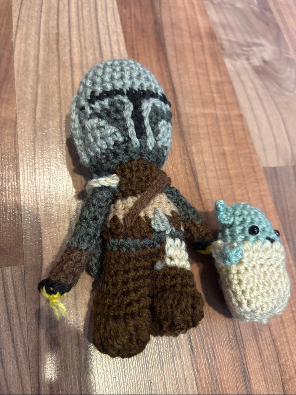Hand-crochet The Mandalorian and Grogu Baby Yoda The Child
